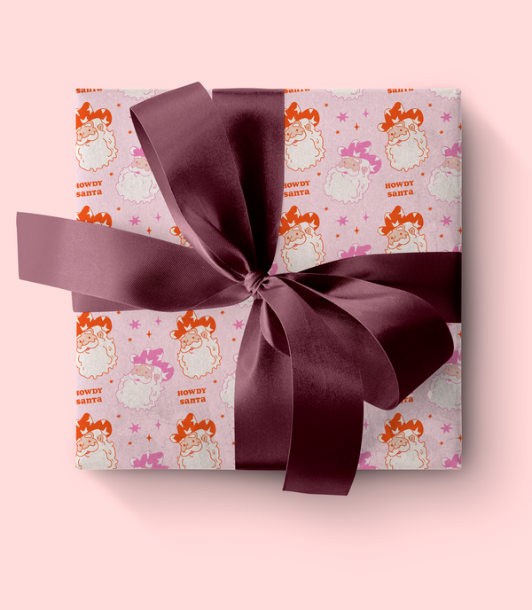 Howdy Santa Wrapping Paper