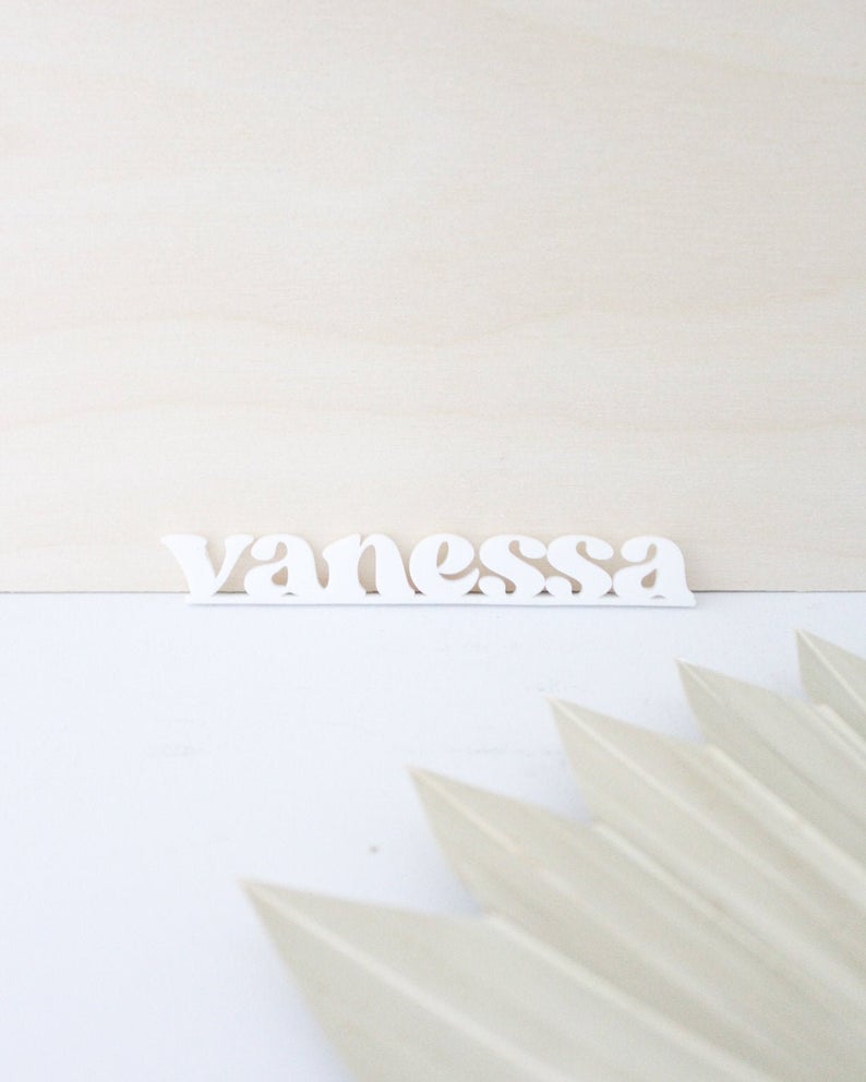 Modern Name Place Setting