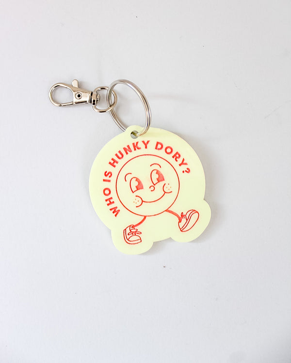 Winnie and Me Custom Happy Face Keychain with Name