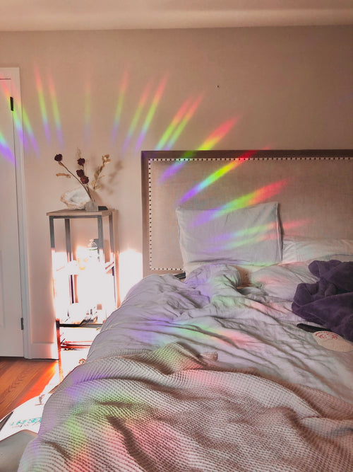 Psychic Readings Suncatcher Decal – Rainbow Window Sticker – alternate angle