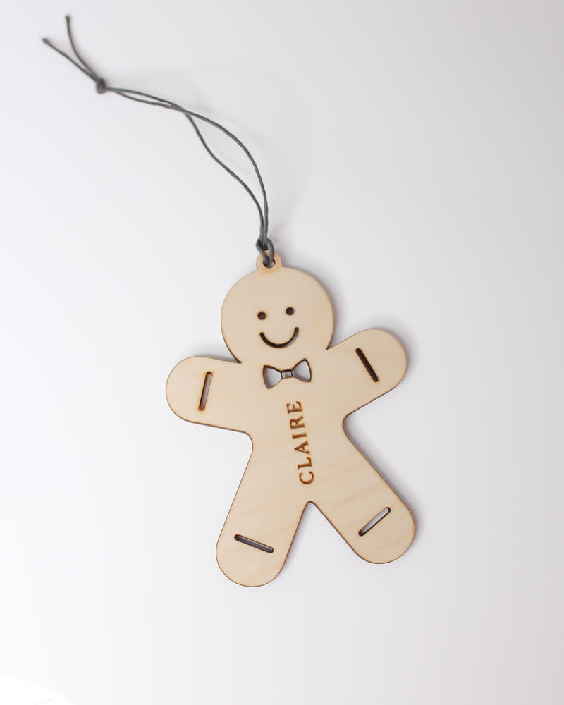 Custom Gingerbread Name Ornament