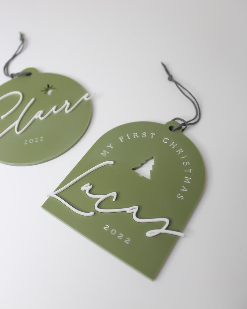 Name Custom Christmas Ornament