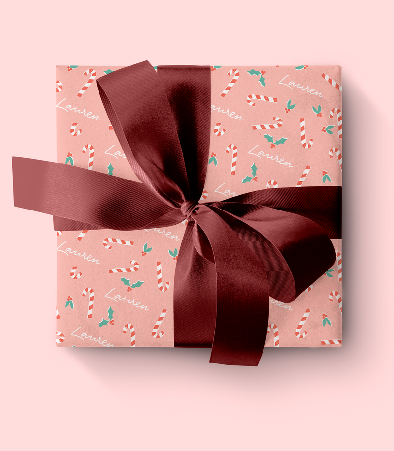 Custom Candy Cane Wrap